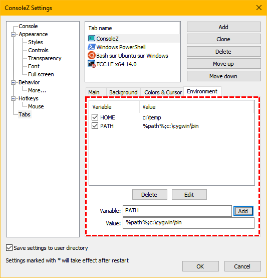 settings-tabs-environment